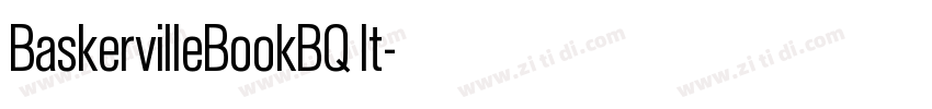 BaskervilleBookBQ It字体转换